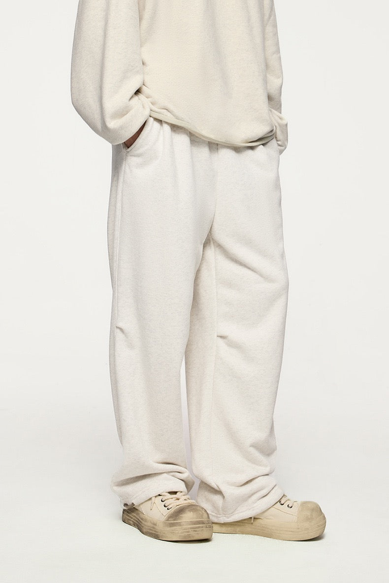 Straight-leg Fleece-lined Sweatpants